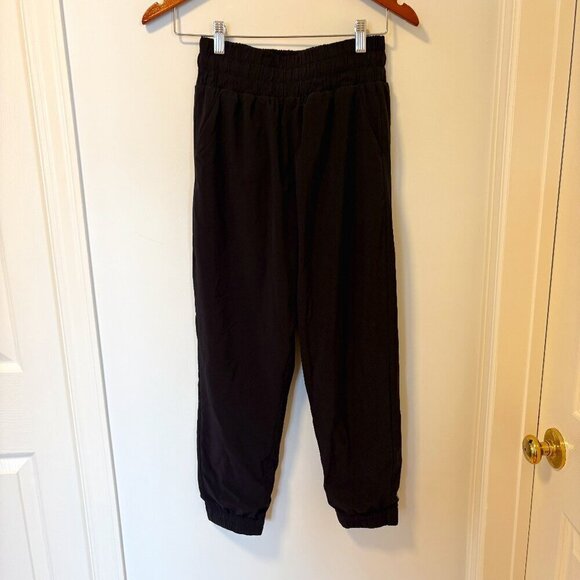Athleta Girls Jogging Pants Black Size L Lined - Picture 1 of 9